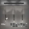 Neuhaus PURE® LED Pendelleuchte PURE Vega, schwarz, 3-flammig, mit Lichtmodi
