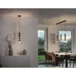 Neuhaus PURE® LED Pendelleuchte PURE Vega, schwarz, 3-flammig, mit Lichtmodi