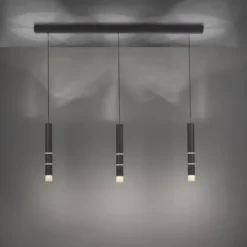 Neuhaus PURE® LED Pendelleuchte PURE Vega, schwarz, 3-flammig, mit Lichtmodi