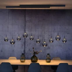 Neuhaus PURE® LED Pendelleuchte PURE E-Infinity, mystic grey mit e-Slide Funktion