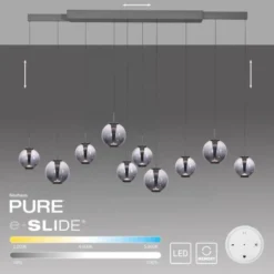Neuhaus PURE® LED Pendelleuchte PURE E-Infinity, mystic grey mit e-Slide Funktion