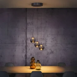 Neuhaus PURE® LED Pendelleuchte PURE E-Infinity, mystic grey, mit e-Lift Funktion