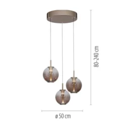 Neuhaus PURE® LED Pendelleuchte PURE E-Infinity, bronce, mit e-Lift Funktion