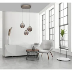 Neuhaus PURE® LED Pendelleuchte PURE E-Infinity, bronce, mit e-Lift Funktion