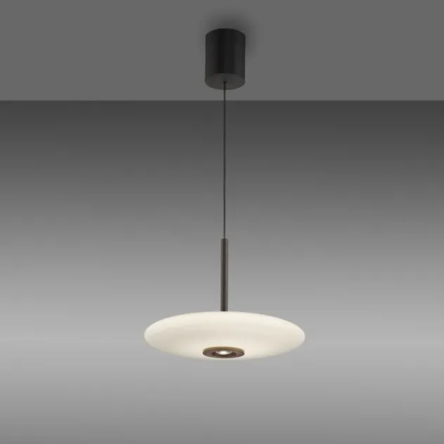 Neuhaus PURE® LED Pendelleuchte PURE E-Vitrum, dark-metal brown, höhenverstellbar
