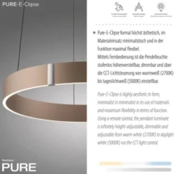 Neuhaus PURE® LED Pendelleuchte PURE E-Clipse bronce