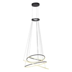 Neuhaus PURE® LED Pendelleuchte PURE E-Flying Rings mystic grey (grau)