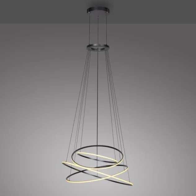 Neuhaus PURE® LED Pendelleuchte PURE E-Flying Rings mystic grey (grau)