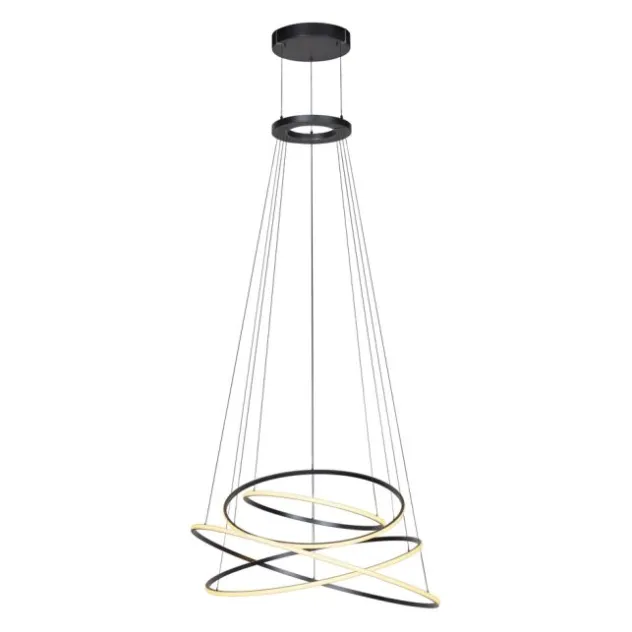 Neuhaus PURE® LED Pendelleuchte PURE E-Flying Rings mystic grey (grau)