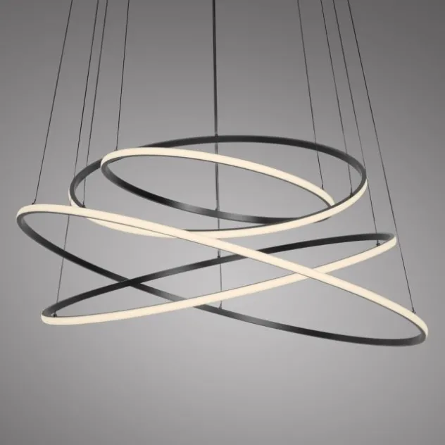 Neuhaus PURE® LED Pendelleuchte PURE E-Flying Rings mystic grey (grau)