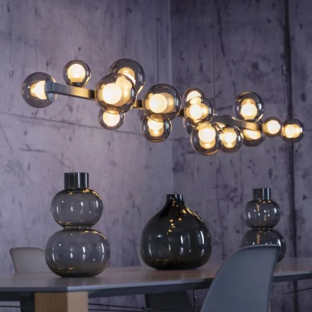 Neuhaus PURE® LED Pendelleuchte PURE E-Popup,platin (grau)