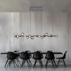 Neuhaus PURE® LED Pendelleuchte PURE E-Popup,platin (grau)