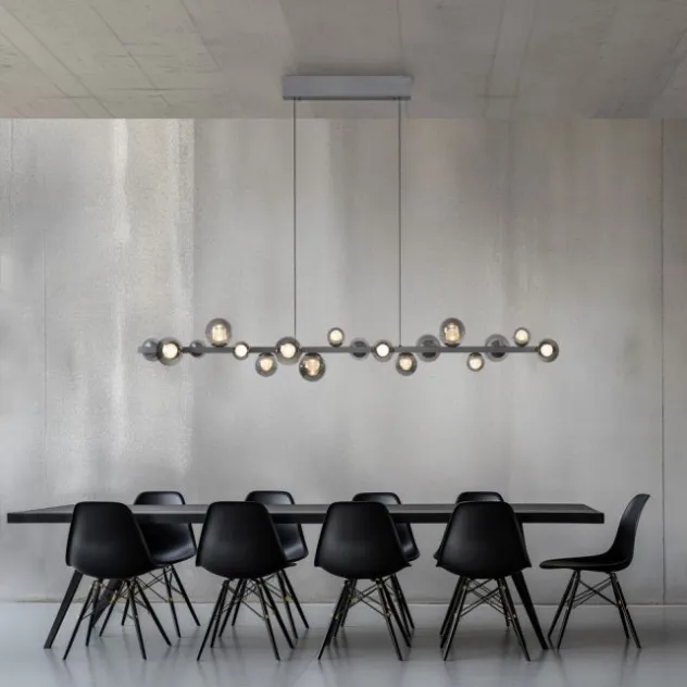 Neuhaus PURE® LED Pendelleuchte PURE E-Popup,platin (grau)
