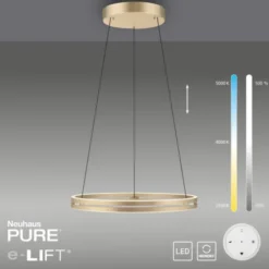 Neuhaus PURE® LED Pendelleuchte PURE E-Loop ivory gold