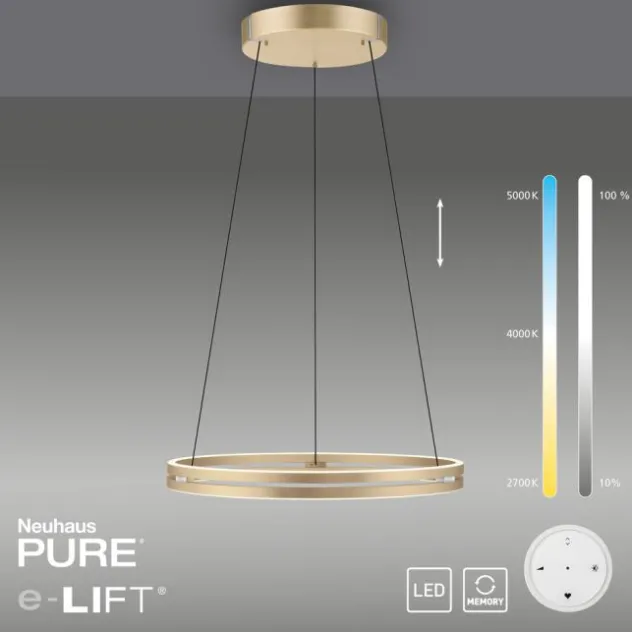 Neuhaus PURE® LED Pendelleuchte PURE E-Loop ivory gold