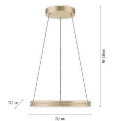 Neuhaus PURE® LED Pendelleuchte PURE E-Loop ivory gold