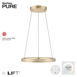 Neuhaus PURE® LED Pendelleuchte PURE E-Loop ivory gold