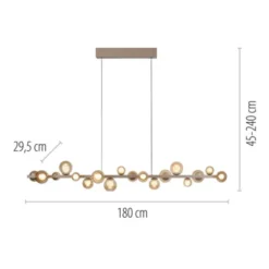 Neuhaus PURE® LED Pendelleuchte PURE, bronce
