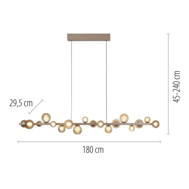 Neuhaus PURE® LED Pendelleuchte PURE, bronce