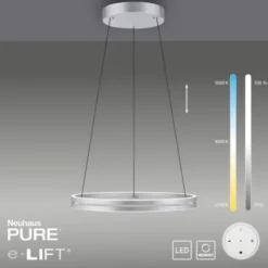 Neuhaus PURE® LED Pendelleuchte PURE E-Loop stone (alu)
