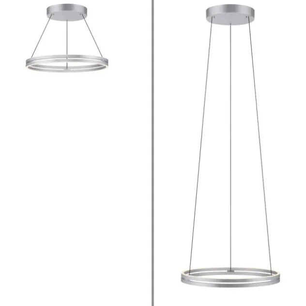 Neuhaus PURE® LED Pendelleuchte PURE E-Loop stone (alu)