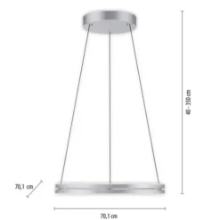 Neuhaus PURE® LED Pendelleuchte PURE E-Loop stone (alu)