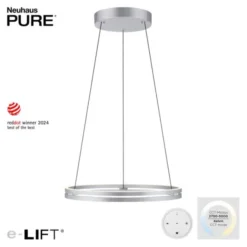 Neuhaus PURE® LED Pendelleuchte PURE E-Loop stone (alu)