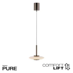 Neuhaus PURE® LED Pendelleuchte PURE Vitrum, dark-metal, brown, höhenverstellbar