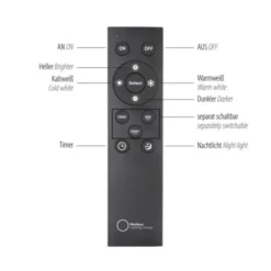 Neuhaus PURE® LED Pendelleuchte PURE Clipse, bronce, Fernbedienung, dimmbar
