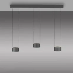 Neuhaus PURE® LED Pendelleuchte PURE Clipse, mystic-grey (grau), Fernbedienung, Comfort Lift