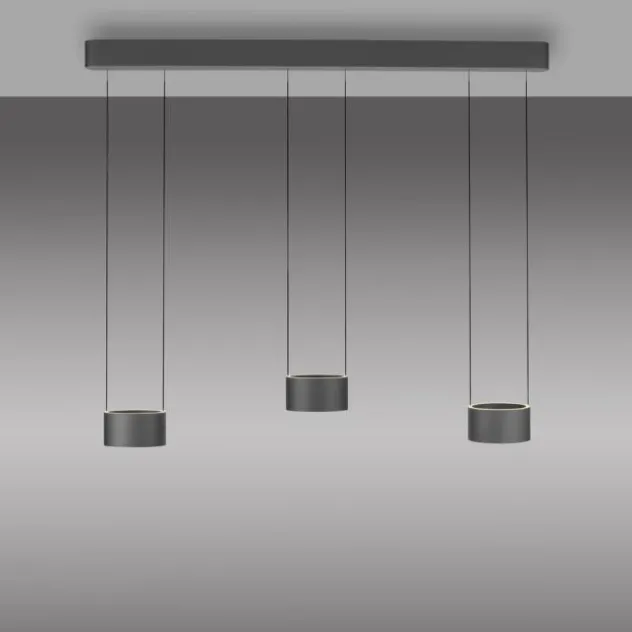 Neuhaus PURE® LED Pendelleuchte PURE Clipse, mystic-grey (grau), Fernbedienung, Comfort Lift