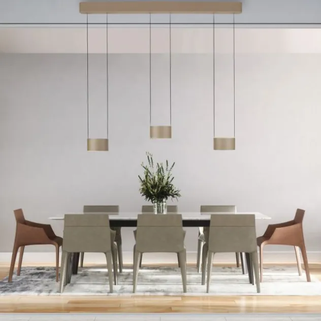 Neuhaus PURE® LED Pendelleuchte PURE Clipse, bronce, Fernbedienung, Comfort Lift