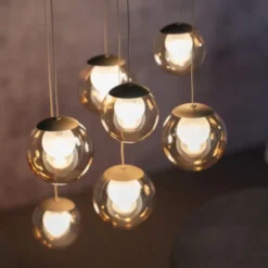 Neuhaus PURE® LED Pendelleuchte PURE Popup, bronce, 7-flammig
