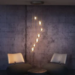 Neuhaus PURE® LED Pendelleuchte PURE Popup, bronce, 7-flammig
