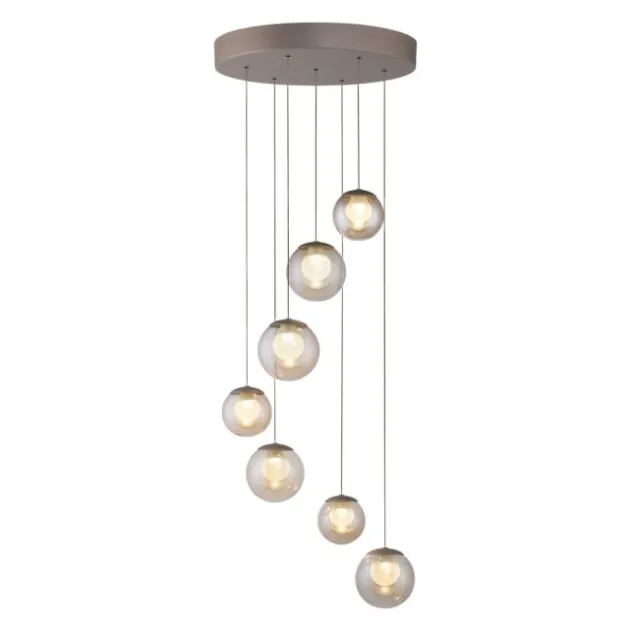 Neuhaus PURE® LED Pendelleuchte PURE Popup, bronce, 7-flammig