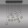 Neuhaus PURE® LED Pendelleuchte PURE Popup, mystic grey, 13-flammig