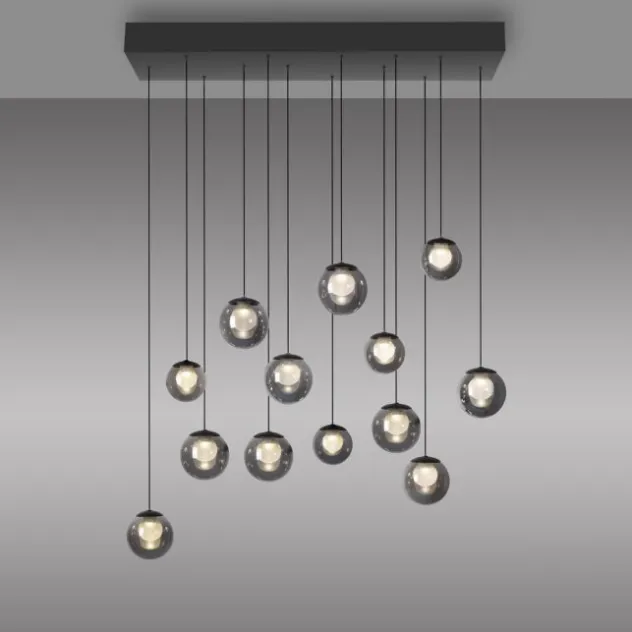 Neuhaus PURE® LED Pendelleuchte PURE Popup, mystic grey, 13-flammig