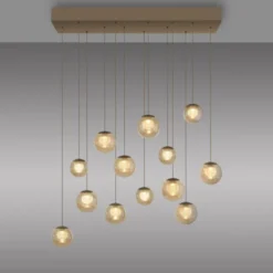 Neuhaus PURE® LED Pendelleuchte PURE Popup, bronce, 13-flammig