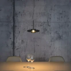 Neuhaus PURE® LED Pendelleuchte PURE Vitrum, platin (grau), dimmbar, höhenverstellbar