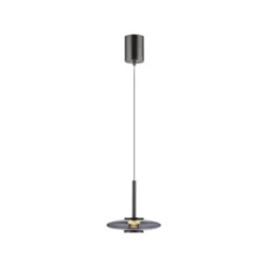 Neuhaus PURE® LED Pendelleuchte PURE Vitrum, platin (grau), dimmbar, höhenverstellbar