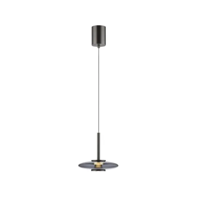 Neuhaus PURE® LED Pendelleuchte PURE Vitrum, platin (grau), dimmbar, höhenverstellbar