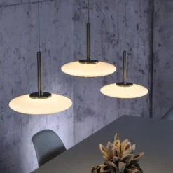 Neuhaus PURE® LED Pendelleuchte PURE Vitrum, dark-metal brown, 3-flammig