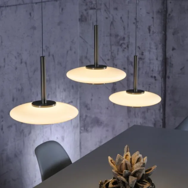Neuhaus PURE® LED Pendelleuchte PURE Vitrum, dark-metal brown, 3-flammig