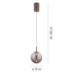 Neuhaus PURE® LED Pendelleuchte PURE Infinity bronce, Comfort Lift Funktion