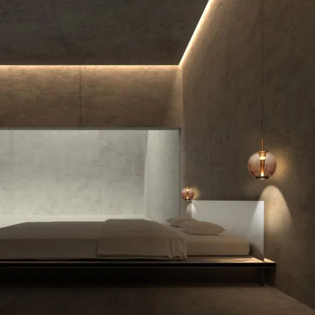 Neuhaus PURE® LED Pendelleuchte PURE Infinity bronce, Comfort Lift Funktion
