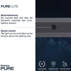 Neuhaus PURE® LED Pendelleuchte PURE Lite graphite, CCT dimmbar