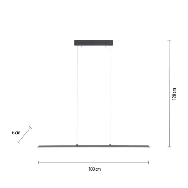 Neuhaus PURE® LED Pendelleuchte PURE Lite, graphite CCT dimmba