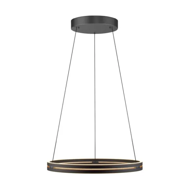 Neuhaus PURE® LED Pendelleuchte PURE E-Loop oak/ black pearl