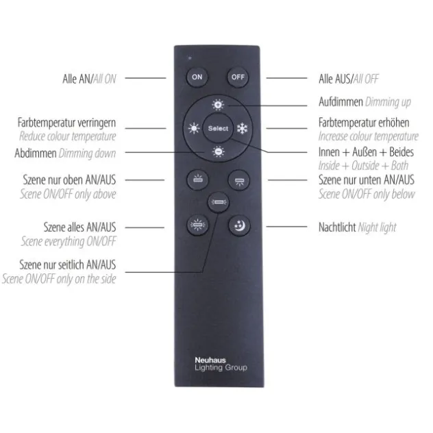 Neuhaus PURE® LED Pendelleuchte PURE Cosmo, quadratisch, Touchdimmer, CCT