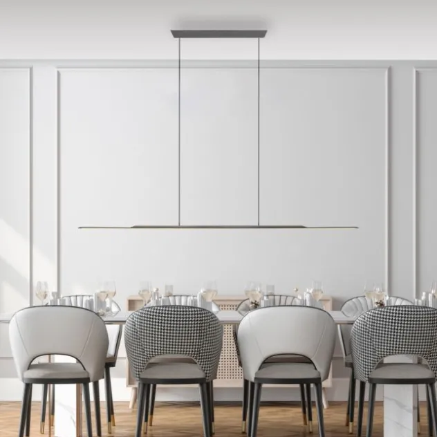 Neuhaus PURE® LED Pendelleuchte PURE Surface, platin (grau),160x25 höhenverstellbar